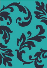 Ковер Shaggy Prime 7106 turquoise 1.5*2.3 Ds